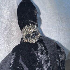 Black and Silver Skull Ring